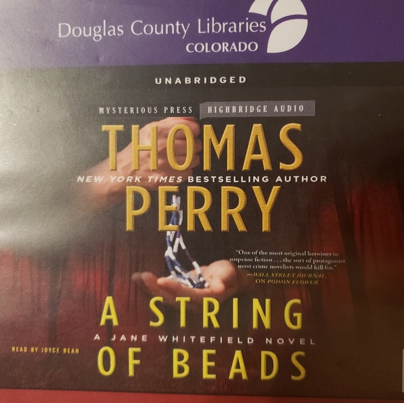 A String of Beads Book on CDs Thriller with Seneca Indian Jane by Thomas Perry - Picture 1 of 2